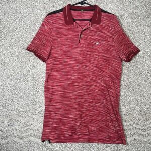Benetton United Colors Polo Shirt Mens Small Red Logo Designer Solid Italian